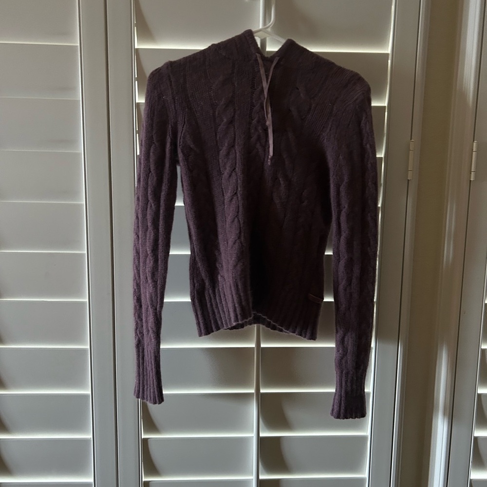 American Eagle Outfitters Purple Cowl Neck Sweater